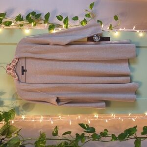 Women's Banana Republic Oatmeal Long Open Cardigan Sweater S